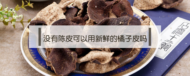 没有陈皮可以用新鲜的橘子皮吗