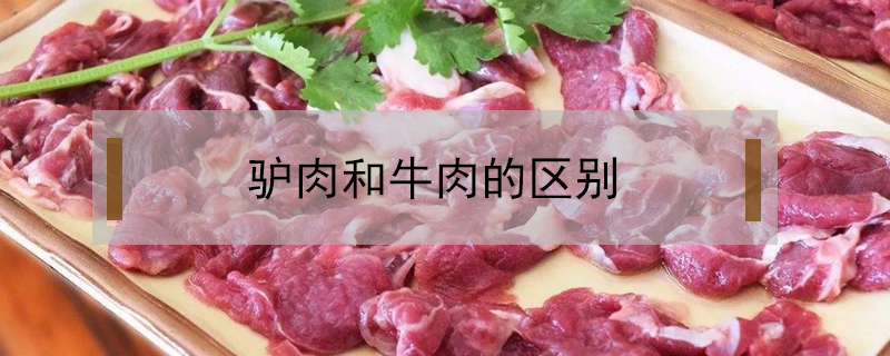 驴肉和牛肉的区别