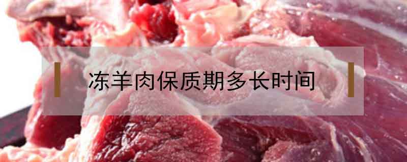 冻羊肉保质期多长时间