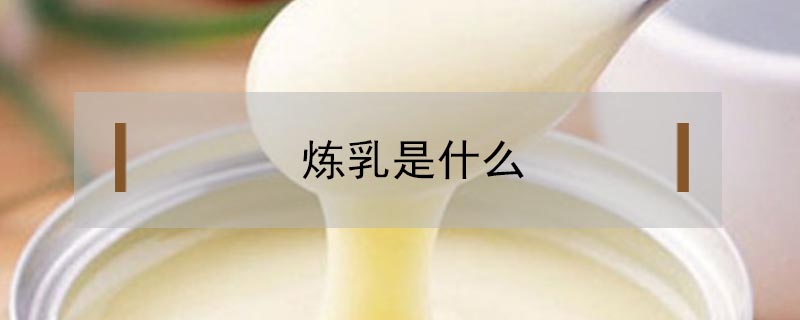 炼乳是什么