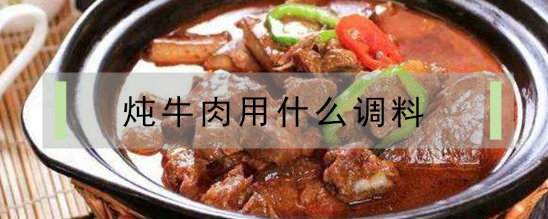 炖牛肉用什么调料